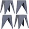 Isl Furnishings InterSpaceLiving Zuho Multi-USe Stool, Charcoal, 4PK BS23DC-4PK-PP10 - alternate 1